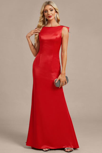 Robe Longue Rouge Moulante - gallery 1