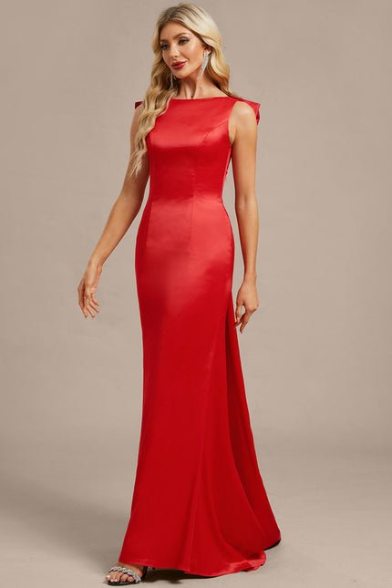 Robe Longue Rouge Moulante - gallery 3