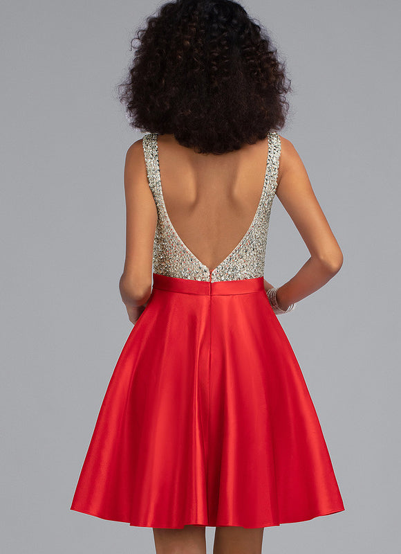 Chic Robe Rouge Courte Robes Courte Rouge – Robe Rouge